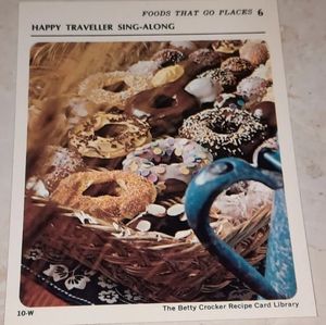 The Betty Crocker Recipe Card Library REPLACEMENT CARD FOODS THAT GO PLACES